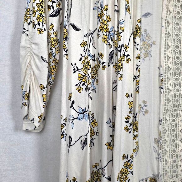 Maurices Floral Lace Back Cardigan XL - Picture 3 of 9